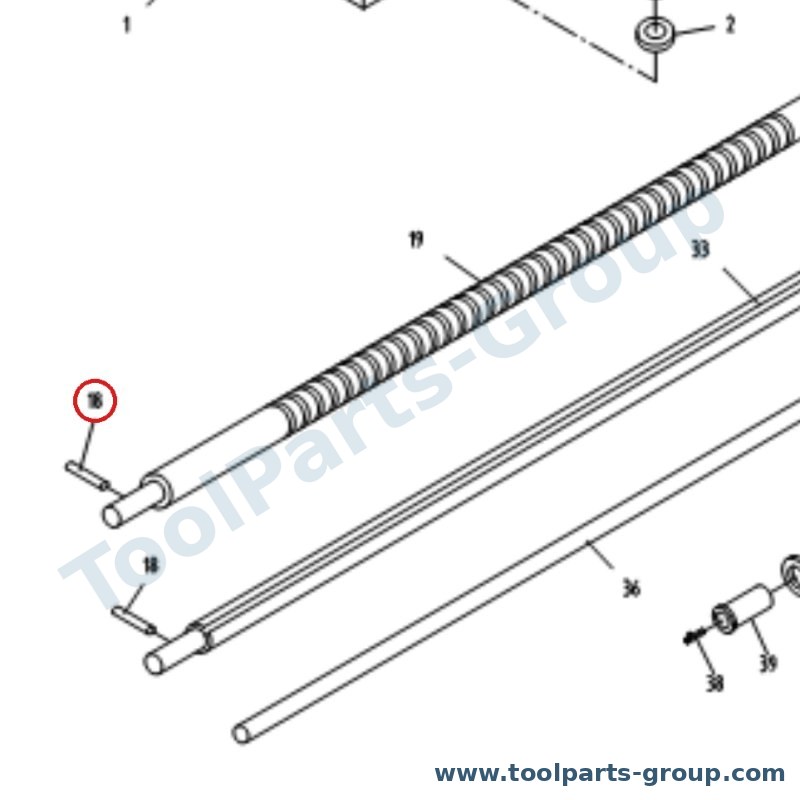 JET ZX-B18 – Ersatzteil – Bronze Shear Stift 5X35MM für GH-1640ZX