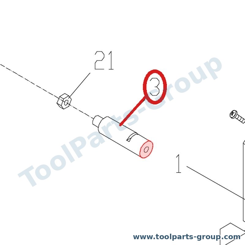 JET ZX-19704E – Ersatzteil – Befestigung Stange für GH-1340A/GH-ZX, GH-1340A, GH1340A/GH-ZX, GH1340A
